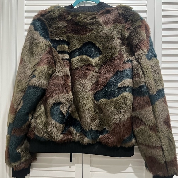 Anthropology multi color faux fur jacket - Picture 3 of 3